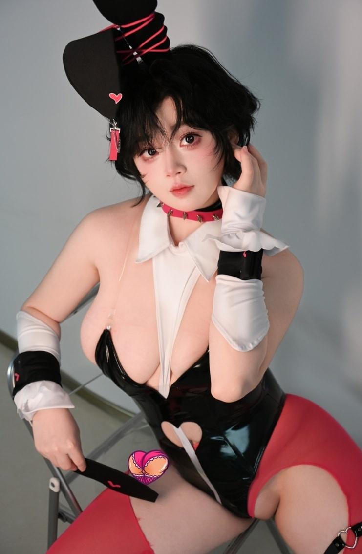 一只毛毛帽 – 粉色兔女郎-快来一看